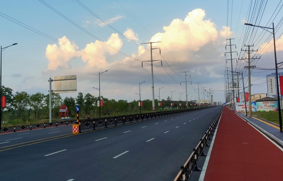 提升改造完成后的春順路，暢安舒美
